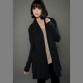 MOCO ECO-HYBRID Spandex Jersey Long Sleeve Shawl Cardigan with Hood